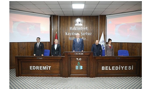 Edremit Belediye Meclisi’nde yılın ilk toplantısı yapıldı 1 edremit belediye meclisinde yilin ilk toplantisi yapildi